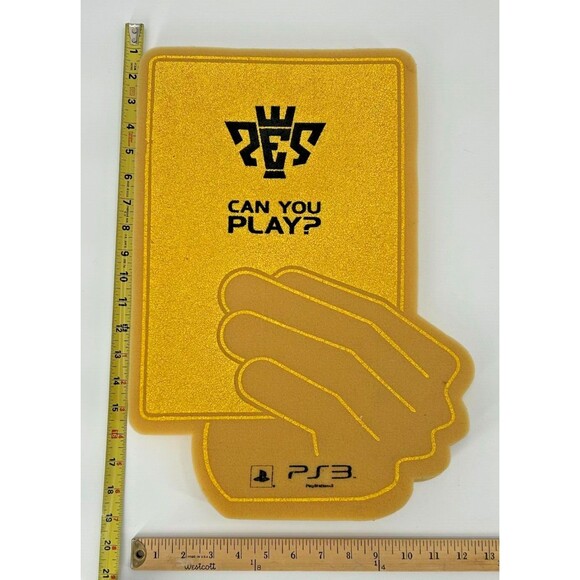 PS3 PES Pro Evolution Soccer 2012~Can You Play? Foam Promo Hand~Sony PlayStation - Picture 3 of 8